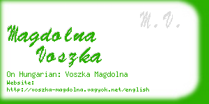 magdolna voszka business card